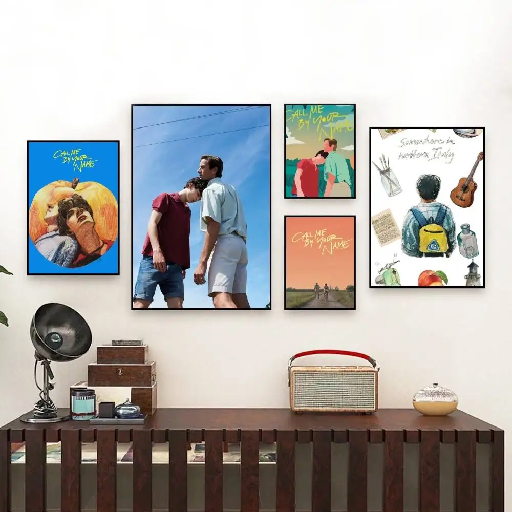 

C-Call me by your name Poster Perfect Space Sticker Self Adhesive for Office Home Theater Wall Art Decor Fancy Gift