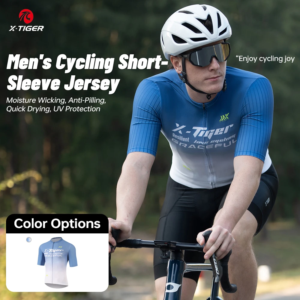 X-Tiger Pro Cycling Jerseys Ropa Ciclismo Mountain Bike Clothing Quick-dry Men\'s Racing Bicycle Clothes MTB Sportswear