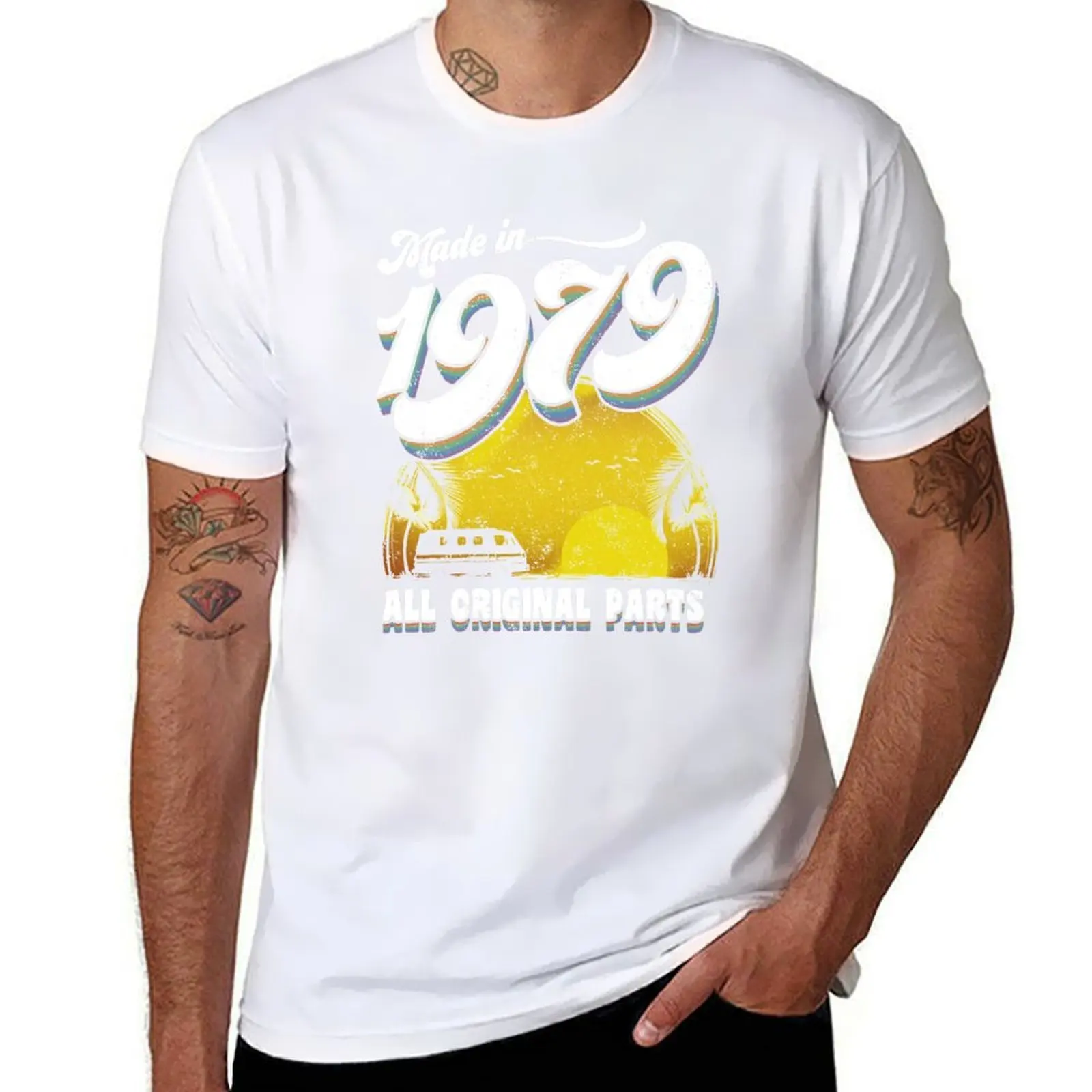

Made in 1979 All Original Parts T-Shirt t shirt man designer t shirts cotton 100% T-Shirt