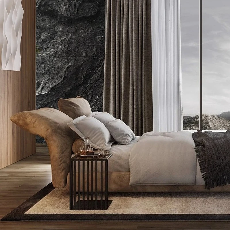 Master bedroom queen bed multi-functional foldable villa bed