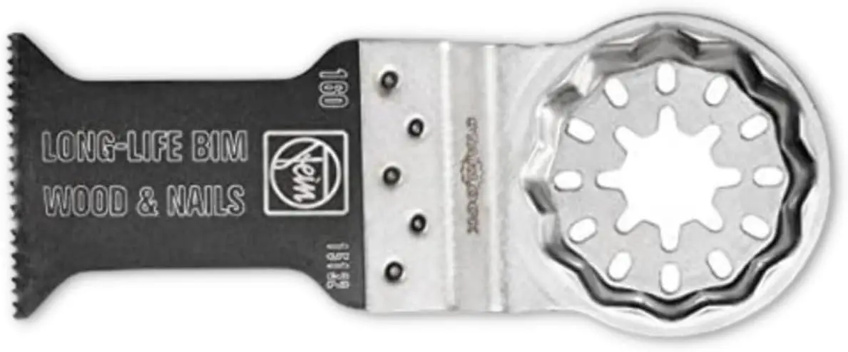 Fein Starlock E-Cut Long-Life Saw Blade - Precision Cutting For Wood, Drywall & Plastics, Bimetal With Teeth Set, 1-3/8