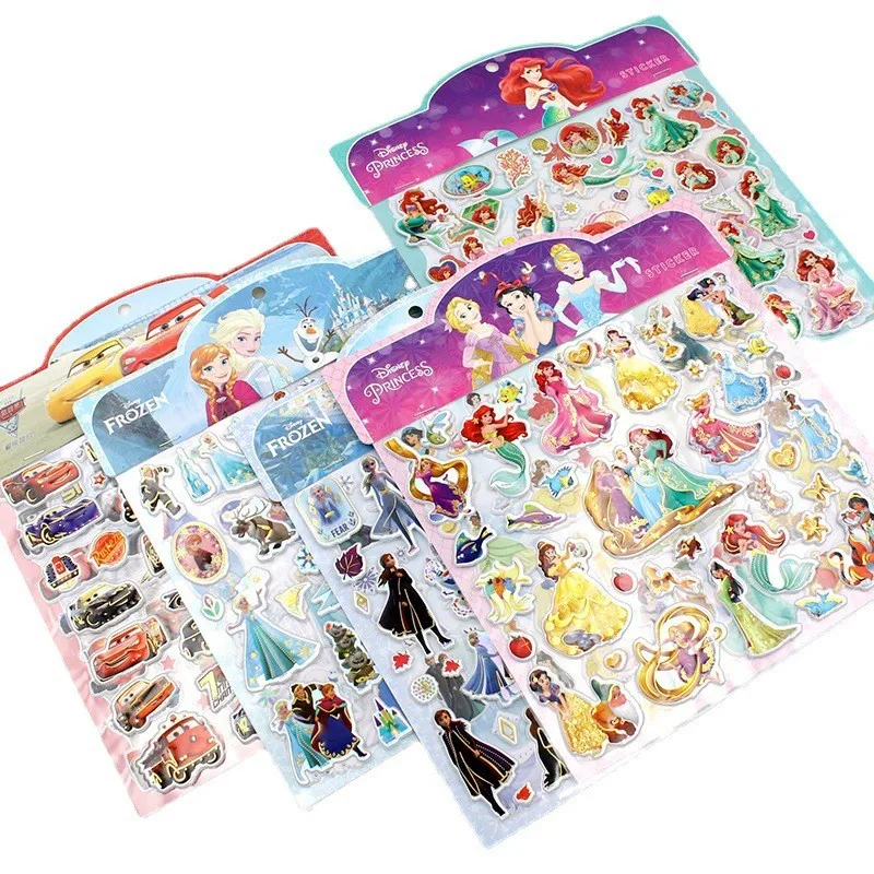 ملصقات جديدة لطيفة للأميرة إلسا ملصقات كرتونية ثلاثية الأبعاد ملصقات فقاعات لتخفيف التوتر والاسترخاء ملصقات كرتونية #2