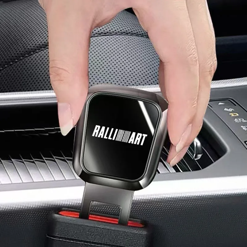 

For MITSUBISHI RALLIART Car Seat Belt Clip Extender Safety Seatbelt Lock Buckle Plug Thick Insert Socket Extender Safety Buckle