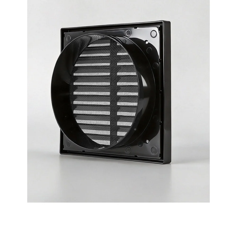 Stainless Steel Square Pipe Ventilation Louver Grille for Kitchen Wall Garage Office 51x34x53cm Fine Mesh Protection