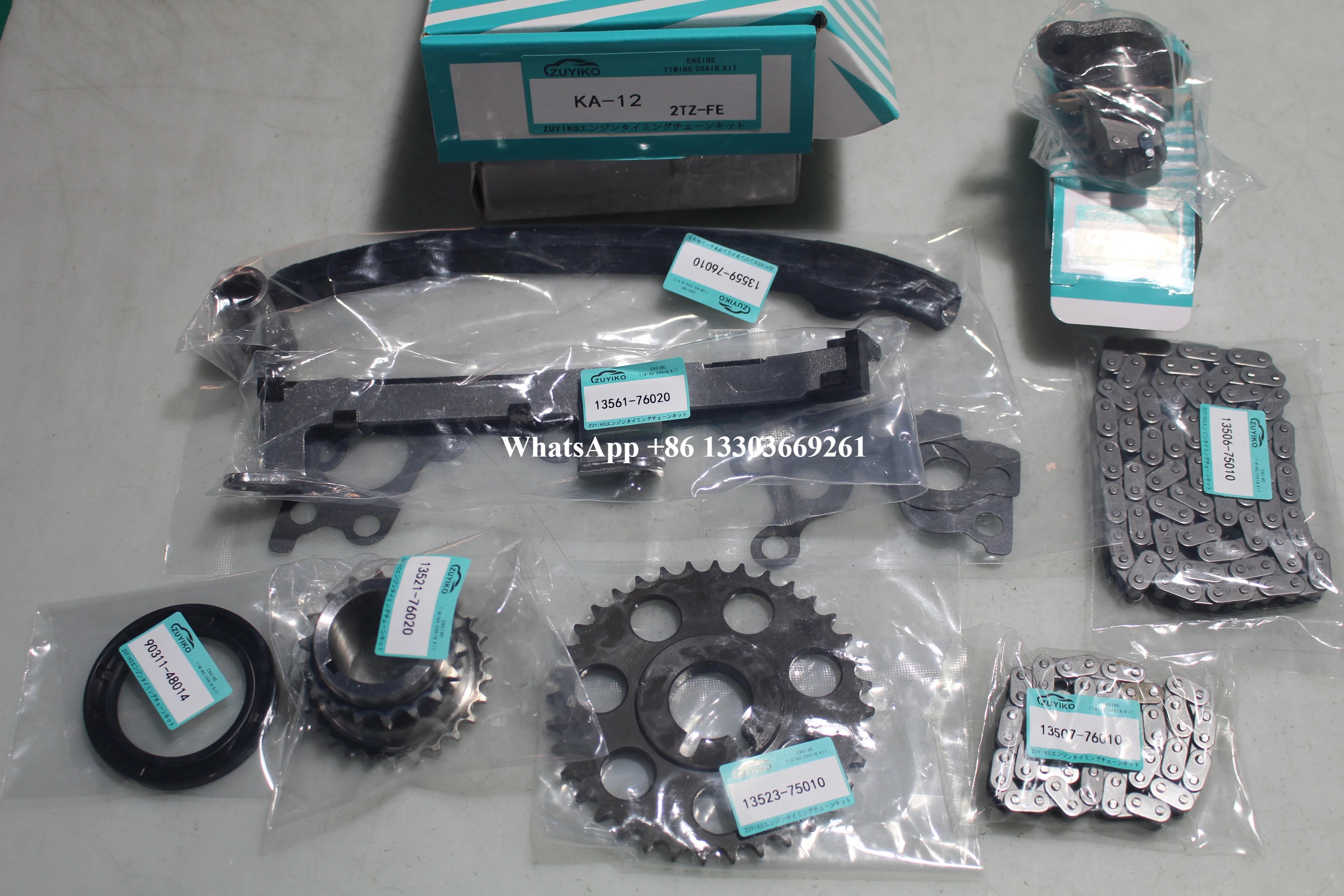 

2TZ-FE 2TZ TIMING CHAIN KIT FOR TOYOTA 2tz-fe 2tz engine timing chain set 13506-75010 KA-12