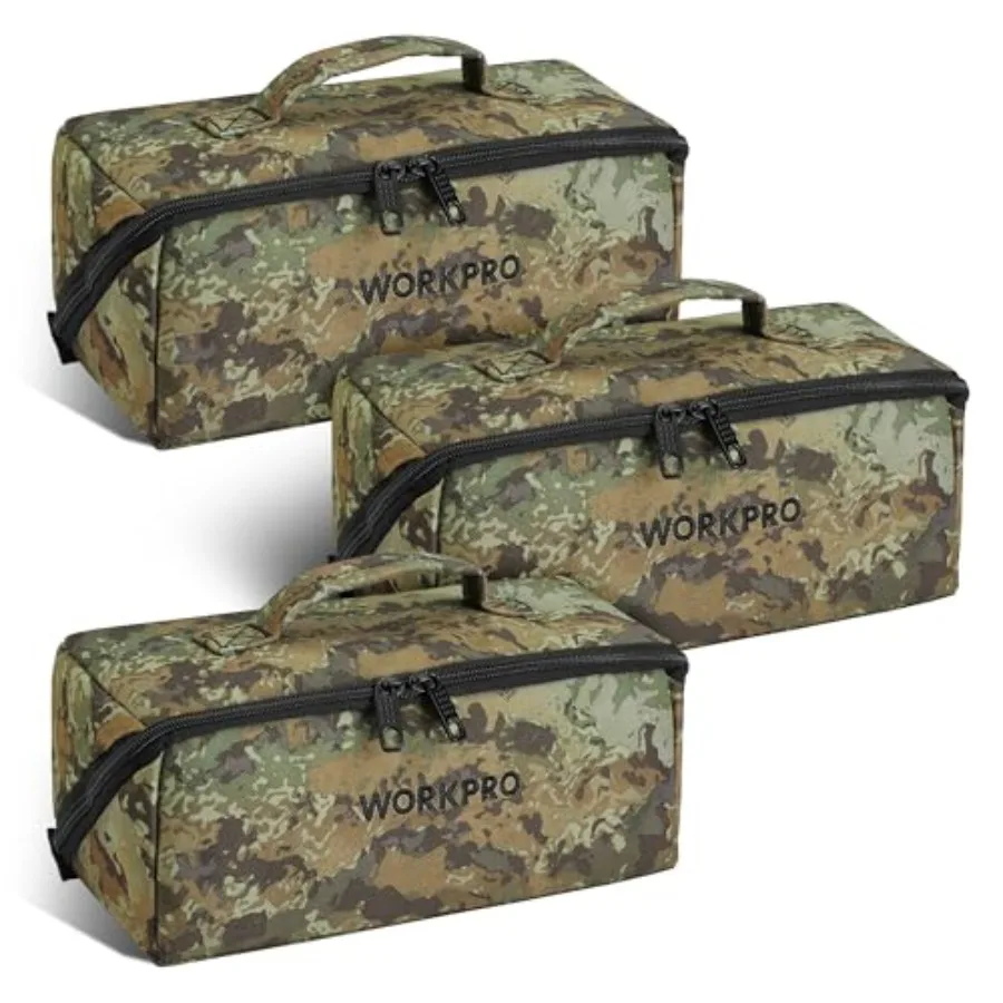 

【Spot goods】Tool Bag with Zipper 10" Utility Wide Mouth Heavy Duty Tool Storage Bag Multipurpose Zipper Tool Pouch Tote Bag for
