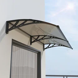 Waterproof Door Window Canopy Rain Cover Sun Shade Awning Polycarbonate Cover Front Door Outdoor Patio Canopy