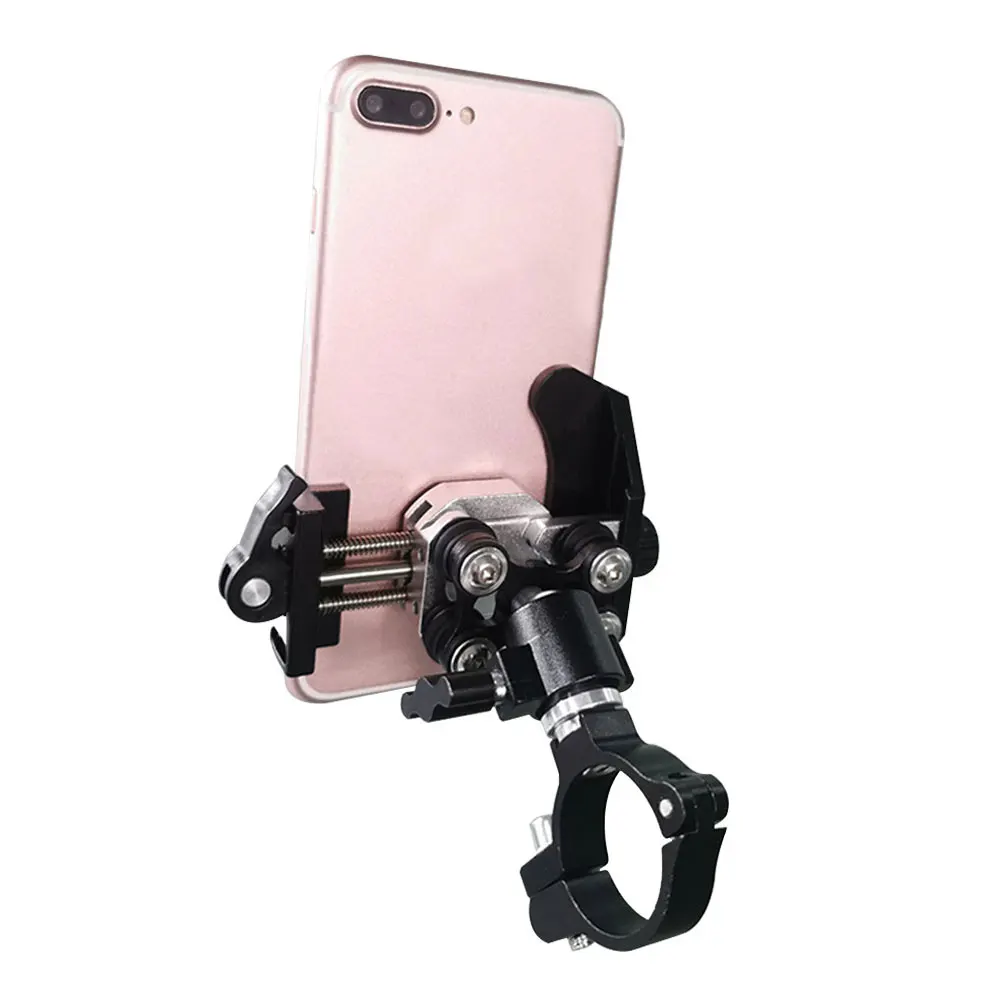Alloy Motorcycle Phone Holder 2025 New Shock Absorption Motorcycle Mobile Stand Bike Motorbike Dampener Navigation Bracket