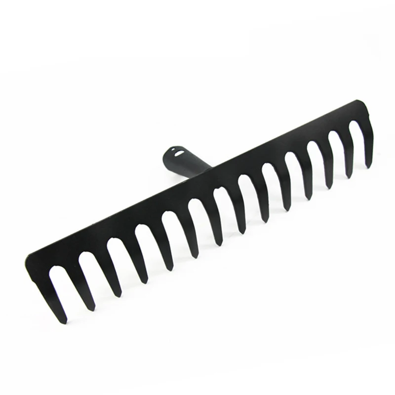 Practical Garden Hand Rake Mini Hand Cultivator for Gardening Handle Lawn Grass Leaf Rake Farm Tools 14-Tooth