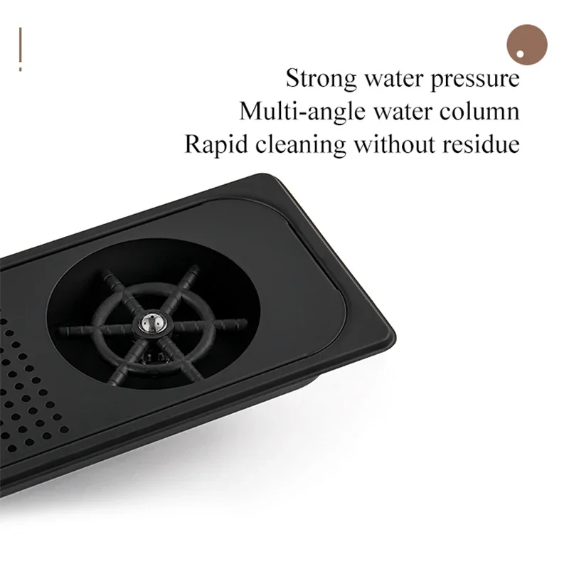 حوض زجاجي في معدن 3 قفازات، ستانلس ستيل، لأكواب القهوة، أنيق، قهوة، بار، اكسسوارات المطبخ المنزلية، أدوات باريستا #3