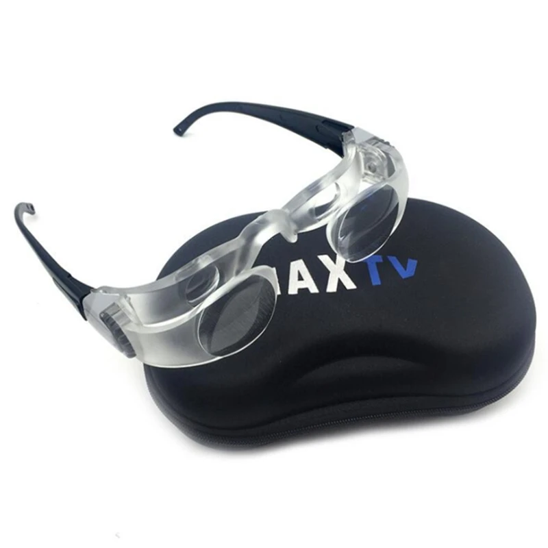 2.1X Max Television Glasses Magnifier Lens with Diopter +3 Binocular Far-Sightedness Folding Eyewear TV Magnifying Glasses Loupe