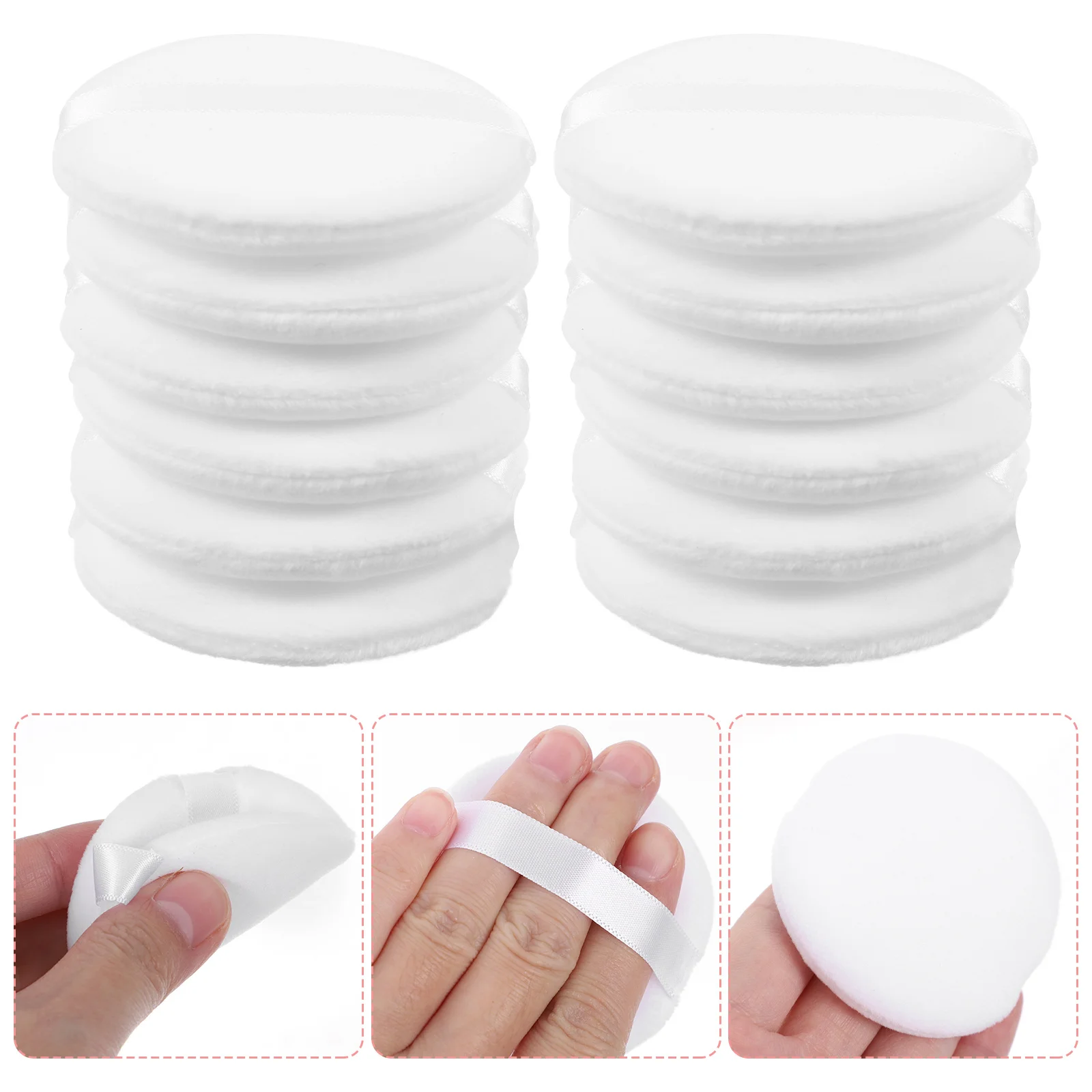 

20Pcs Soft Touch Facial Puff High Density Material for Even Makeup Coverage Comfortable Puff for Daily Use Salon-Grade