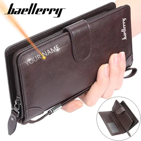 Men's Long Leather Wallet baellerry