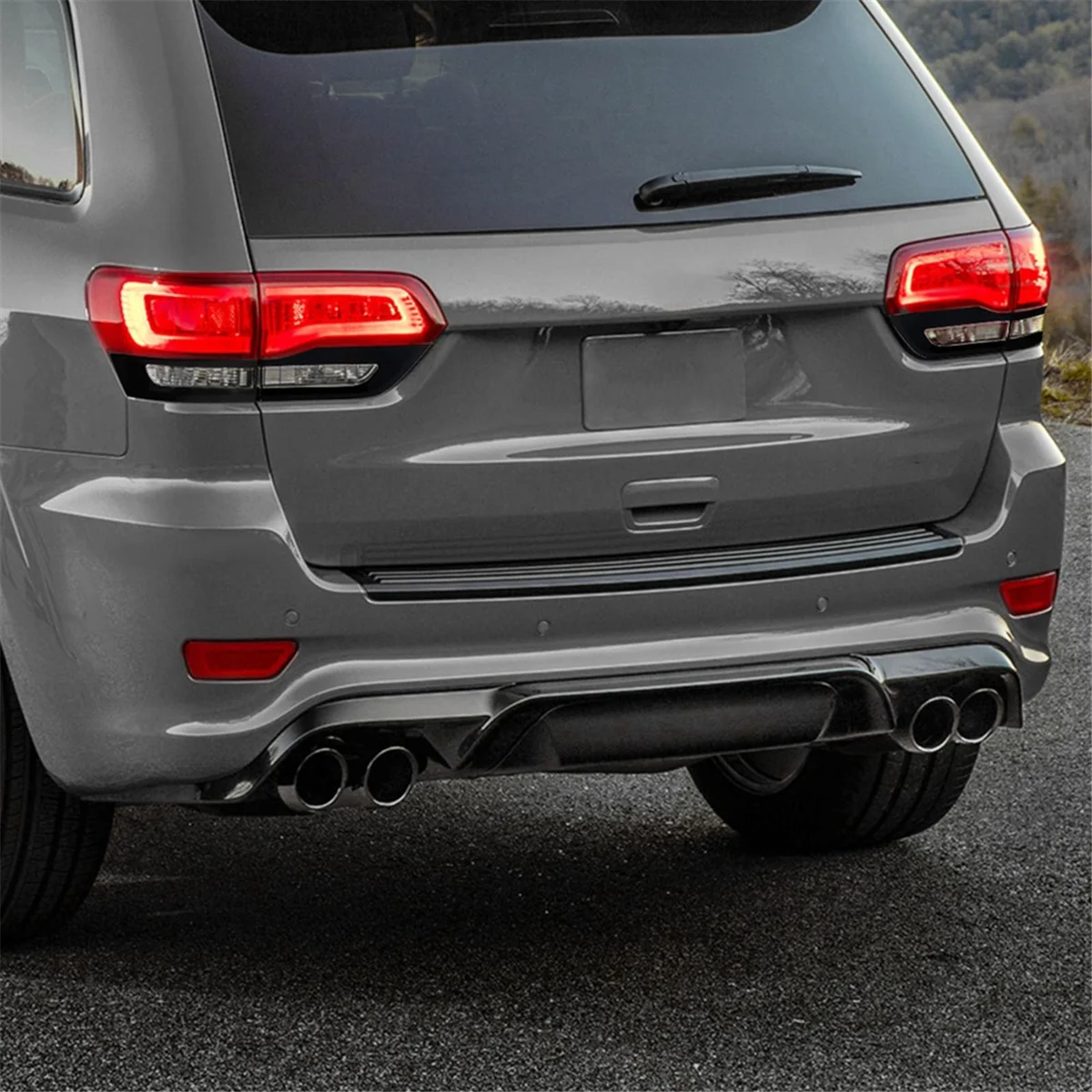 

Для Jeep Grand Cherokee 2014-2020 накладка на зеркало заднего вида + крышка заднего фонаря + накладка на внешнюю дверную ручку