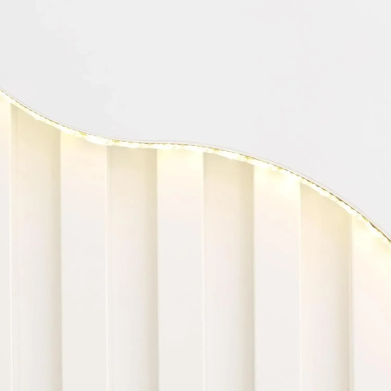 White Small Reception Desk With LED Light Counter Lockable Drawer For Offices Restaurants Hotels