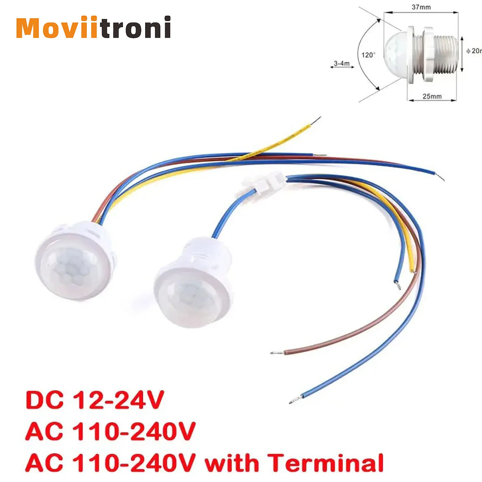 AC85-265V Smart PIR Sensor Detector Switch 110V 220V Human Body Infrared Auto On Off Light For LED Lamp Ceiling Light Panel Ligh