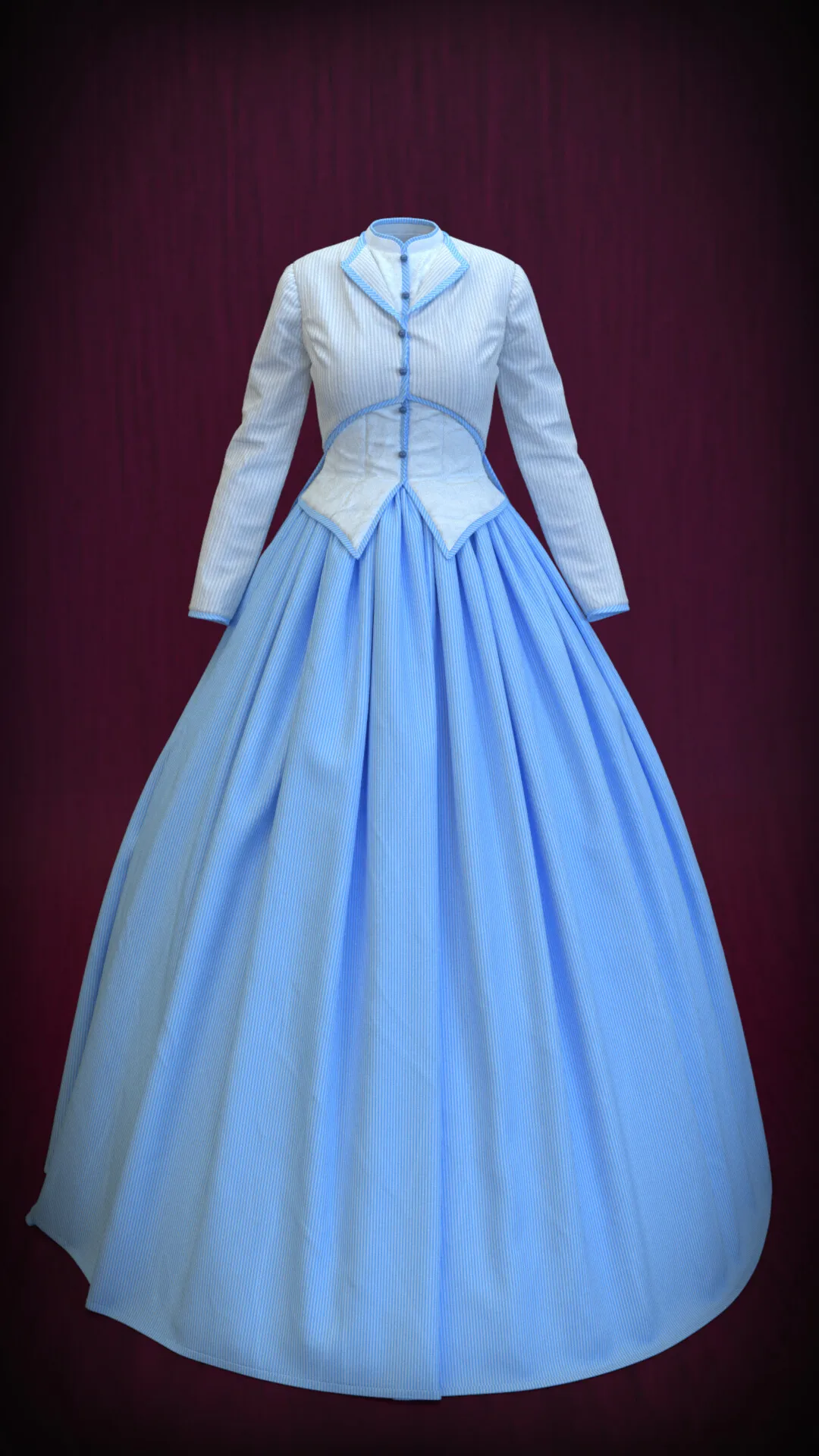 Женский викторианский синий топ с юбкой 1890-х годов, средневековое бальное платье Belle, платье, костюм для маленьких женщин, наряд