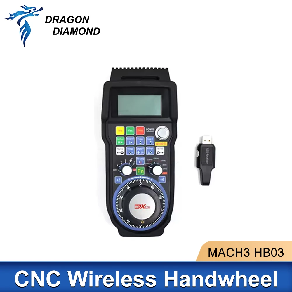 Weihong NCStudio CNC Wireless Handwheel WHB03B WHB04B 3/4/6 Axis MPG Pendant Control Handwheel For CNC Router Engraving Machine