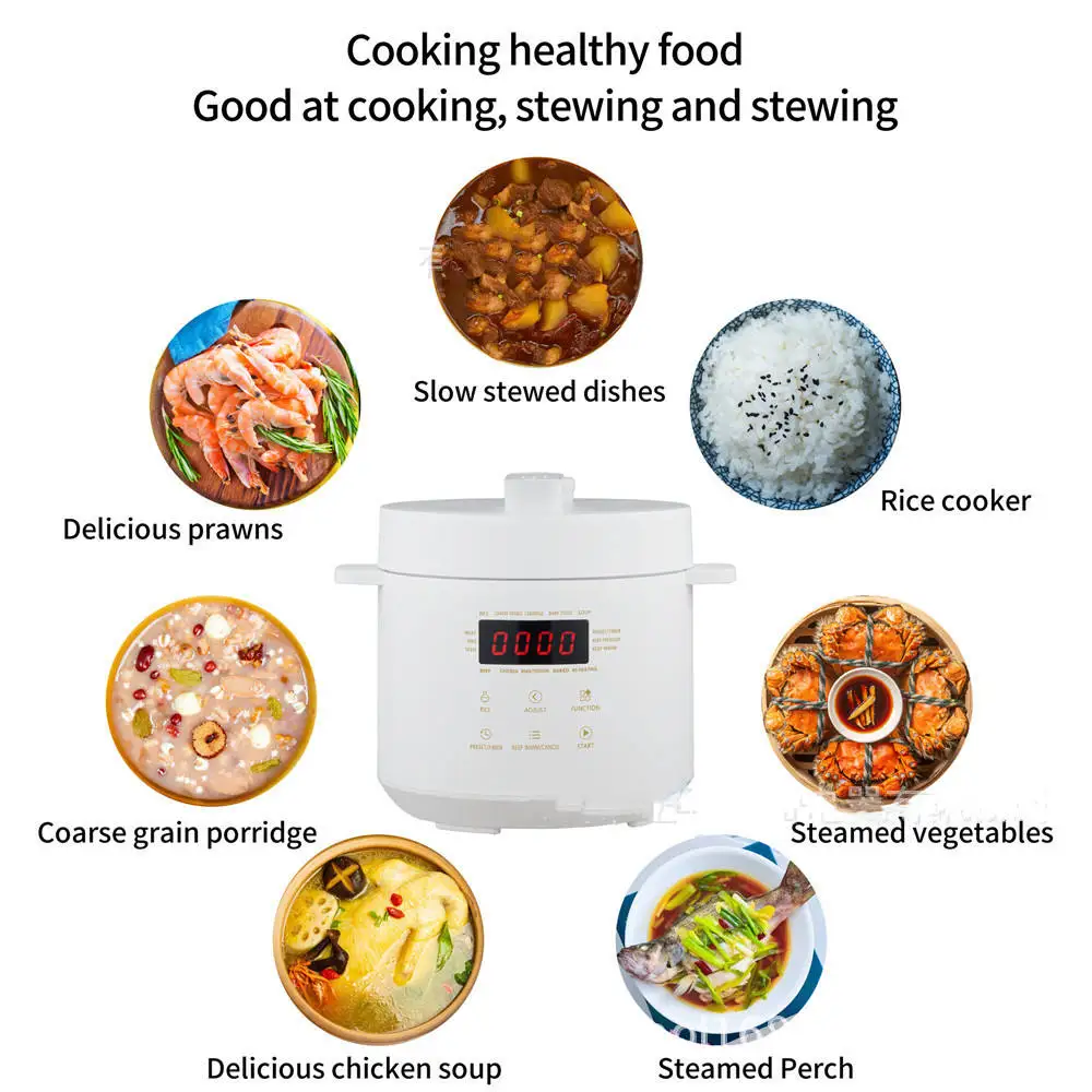 110V3L جهاز طهي الأرز بالضغط الكهربائي الصغير الصغير الطبخ المنزلي جهاز طبخ الأرز الذكي جهاز طبخ الأرز
