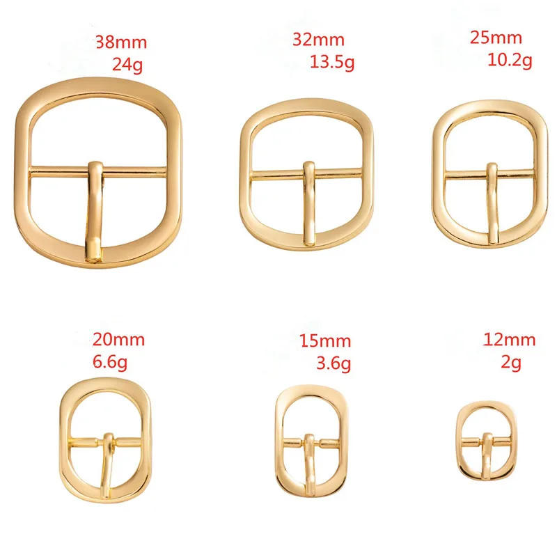 

50Pcs Slider Buckle Oval 12/15/20/25/32/38mm Strap Accessories Light Gold Adjustment Ring Alloy Wholesale Factory Outlet