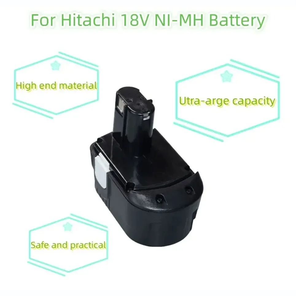 Imagem -06 - Troca de Bateria para Hitachi Bateria Ni-cd Bateria Makita Eb1812s Eb1814sl Eb1820 Eb1826hl Eb1830 Ds18dl 4800mah 6800mah 9800mah