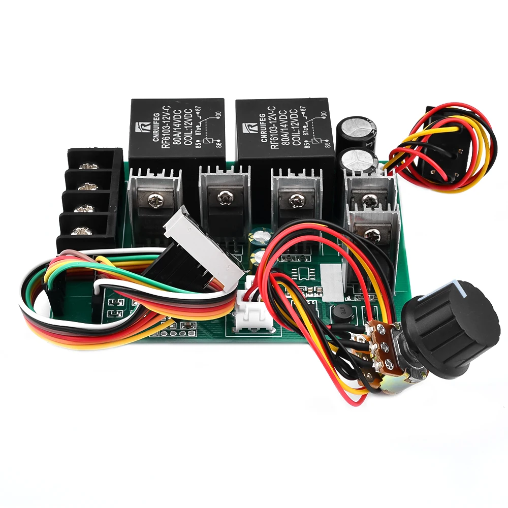 Regulator prędkości silnika PWM DC 10-55V Cyfrowy wyświetlacz LED 0 -100% Regulowany moduł napędu Wejście MAX 60A 12V 24V 36V 48V