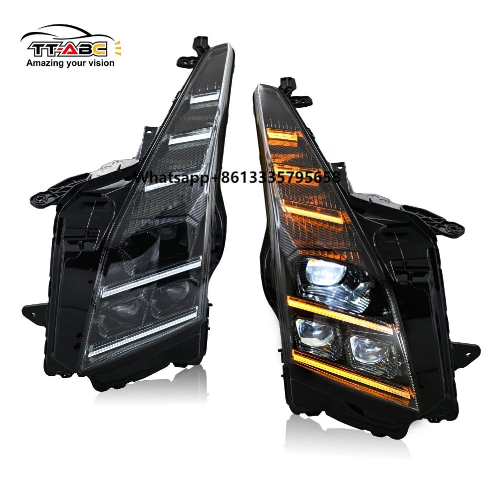 

ATS-A144B-T Car Lights for Cadillac ATS ATS-L 2013-2019 LED Head Lamp Drl Projector Lens Automotive Accessories LED Headlight
