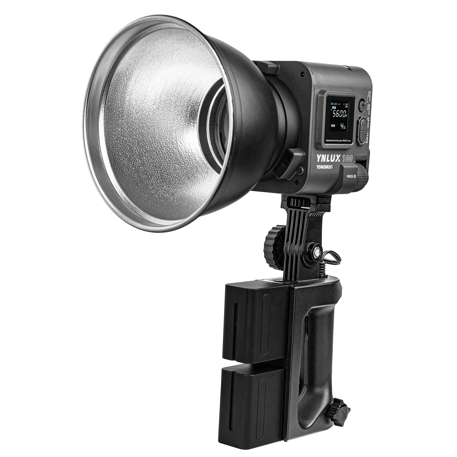 YONGNUO LUX 100 YNLUX100 100W LUX100 PRO 3200K-5600K Bowens Mount Handheld Outdoor COB LED Light with Handle Power Adapter