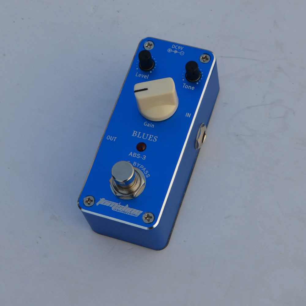 Aroma ABS-3 Blues Distortion Педаль Электрогитара Педаль эффектов Корпус из алюминиевого сплава True Bypass Запчасти и аксессуары для гитары