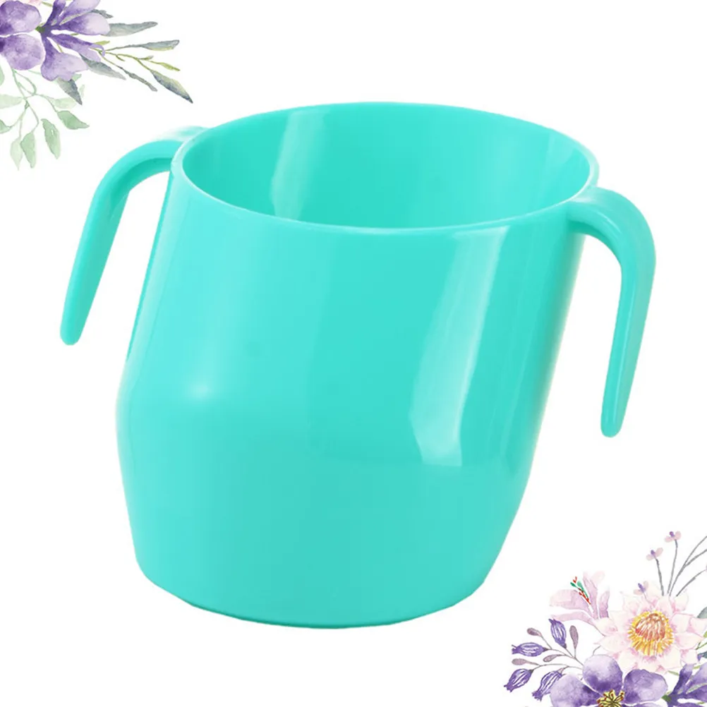 

Детская тренировочная чашка 200 мл, зеленая, портативная, с двойной ручкой и наклонным горлышком, для обучения питью воды малышам, 1 шт.