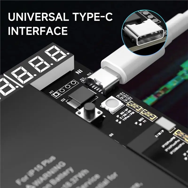 [NEWA64Z!】 Phone Battery Activated Wake Board Type-C Power Supply Digital Voltage Current Tester For Mobile Phone Repair