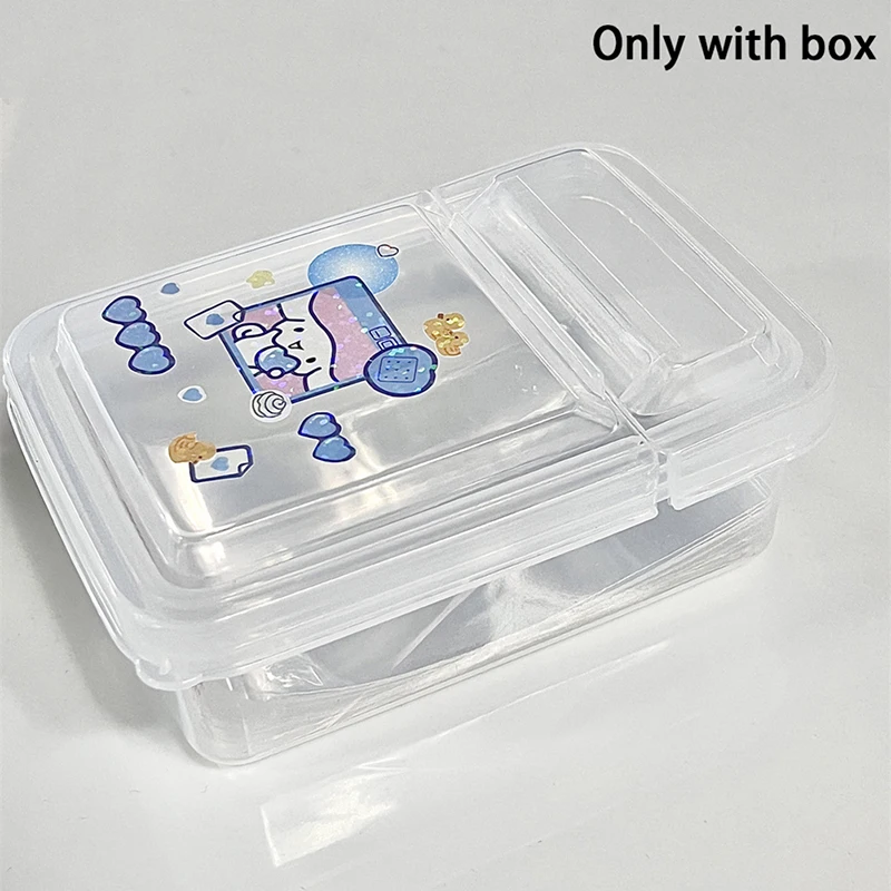 1PCS Collection Container Case Plastic Transparent Storage Box Small Clear Store box With Lid jewelry Finishing Accessories
