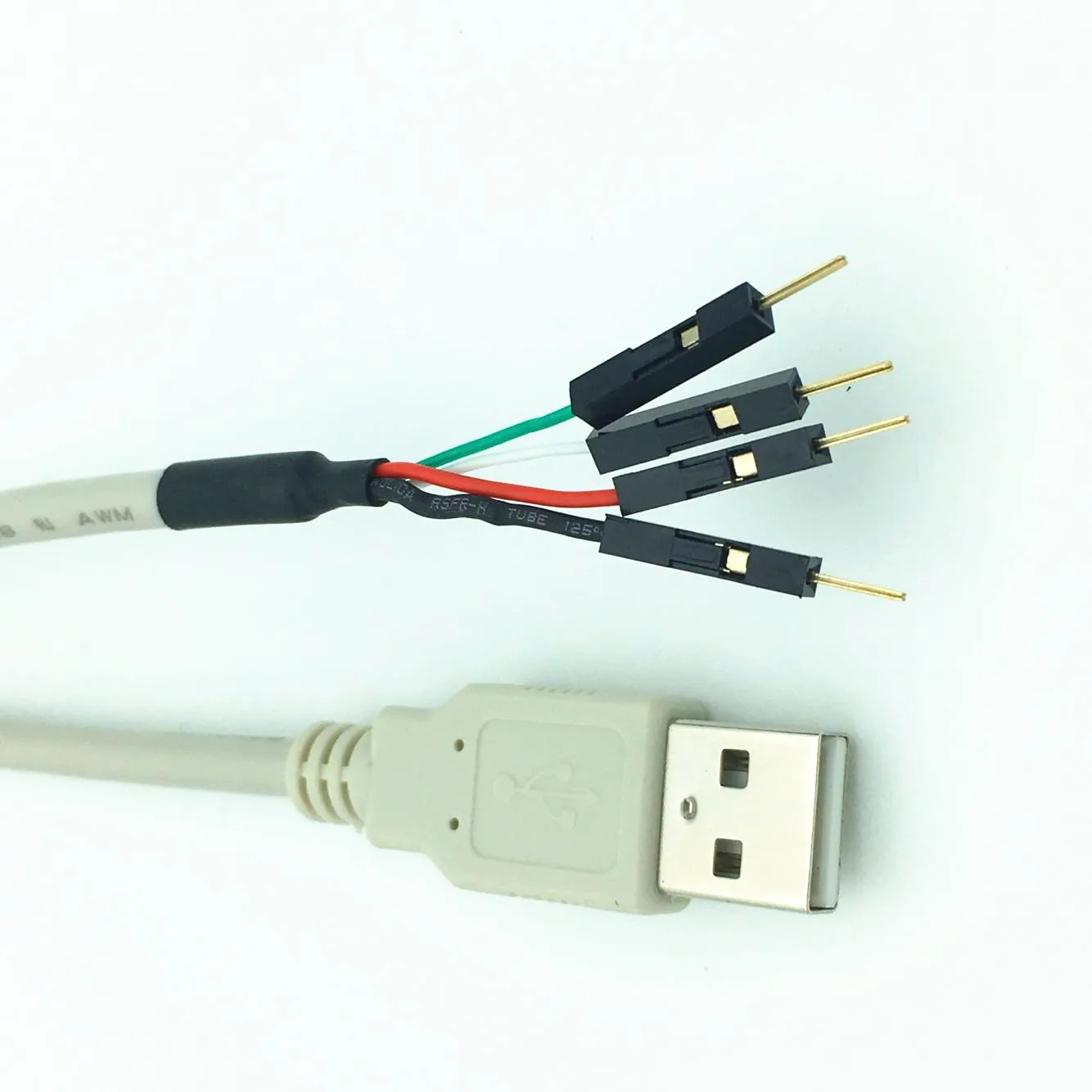 USB ذكر إلى 2.54 مللي متر الإسكان ذكر 1P كابل واحد USB ذكر إلى دوبونت كابل USB ذكر تحويل كابل 40 سنتيمتر