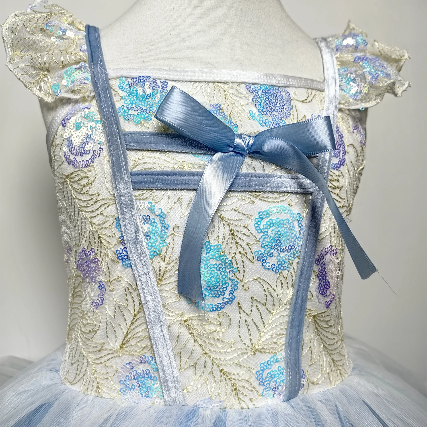 Kids Ballet Dress Girls Lace Sequin Swan Lake Performance Clothes Modern Dance Dress Gymnastic Ballet Performance Tutu Skirts