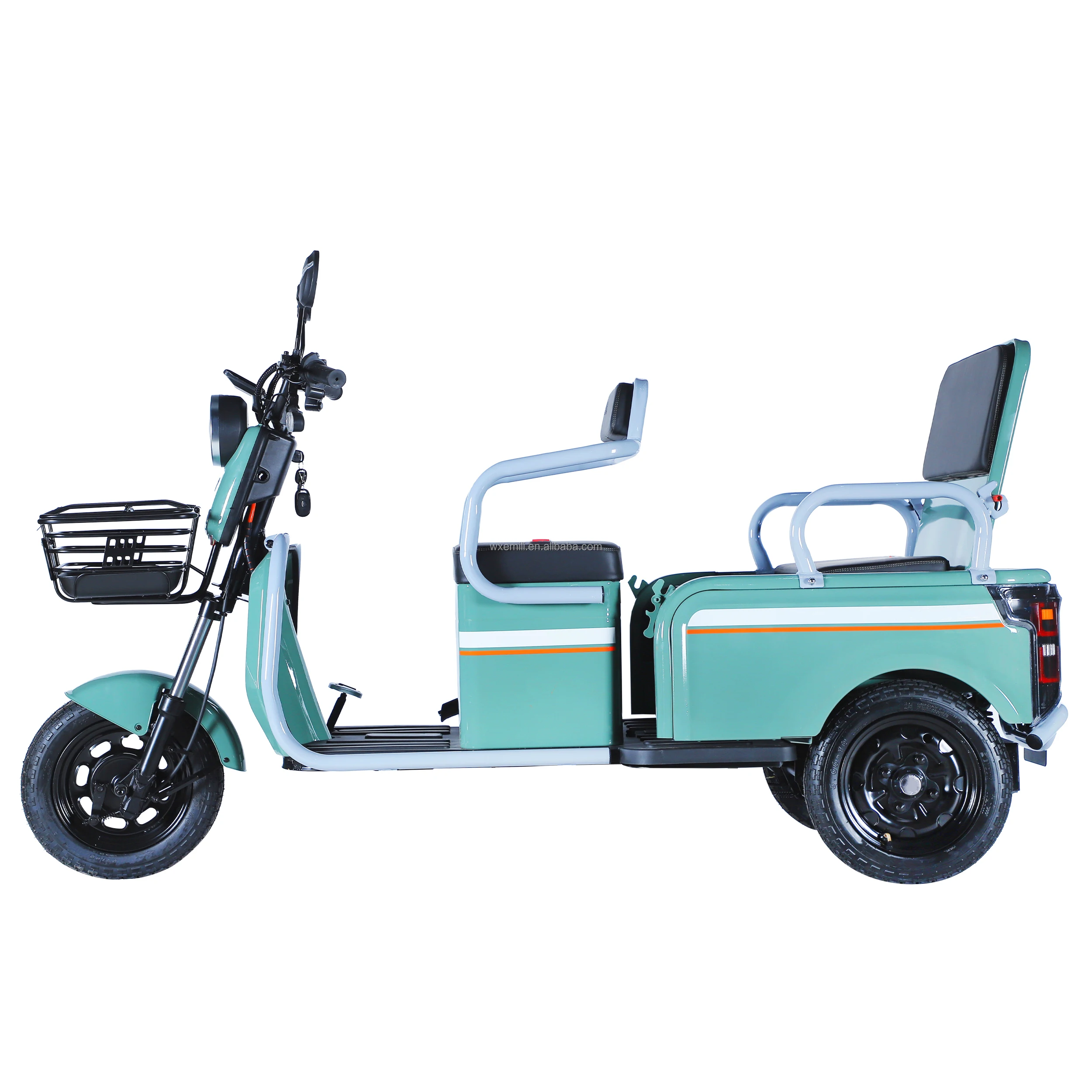 

Электрический грузовой трицикл STLF 60В с открытым кузовом для перевозки грузов и пассажиров, лидер продаж