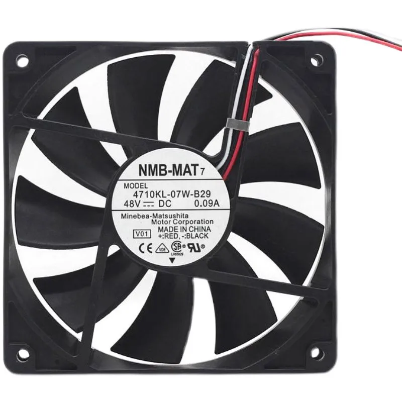 

Original 12025 4710KL-07W-B29 48V 0.09A 12CM 3-wire frequency converter server cooling fan