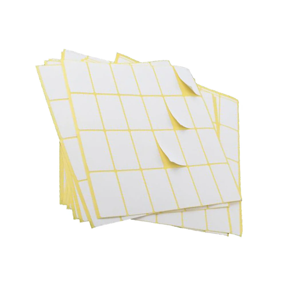15Pcs Blank Label Stickers Handwriting Adhesive Labels for Bottles Containers Boxes Folders School Shop Office 25x42mm