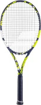 Rakieta tenisowa Boost Aero (żółta) Strung z White Babolat Syn Gut na napięcie środkowym