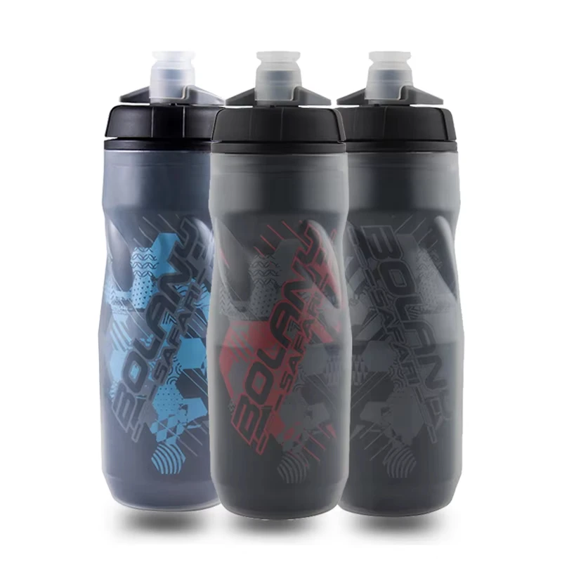 600ML Double Layer Bike Water Bottle PP5 Heat & Cold Insulated Sports Water Cup Outdoor Cycling Water Bottle Bicycle Accessory