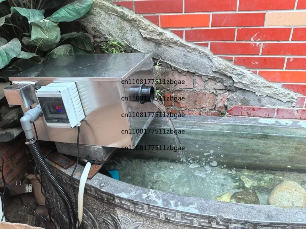 Koi Pond Water Filtration System Stainless Steel Drum Filter for Fish Pond, Micro Screen Filter with Automatic Backwash