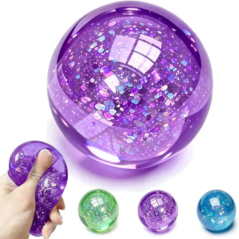 Colorful Slow Rebound Maltose Squeezable Non-Bounce Slow Rising Fidget Glitter Handmade Squishy Adults