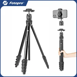 Fotopro DIGI-500 Portable Tripod 162cm Lightweight Camera Phone Stand with Floding Phone Clip
