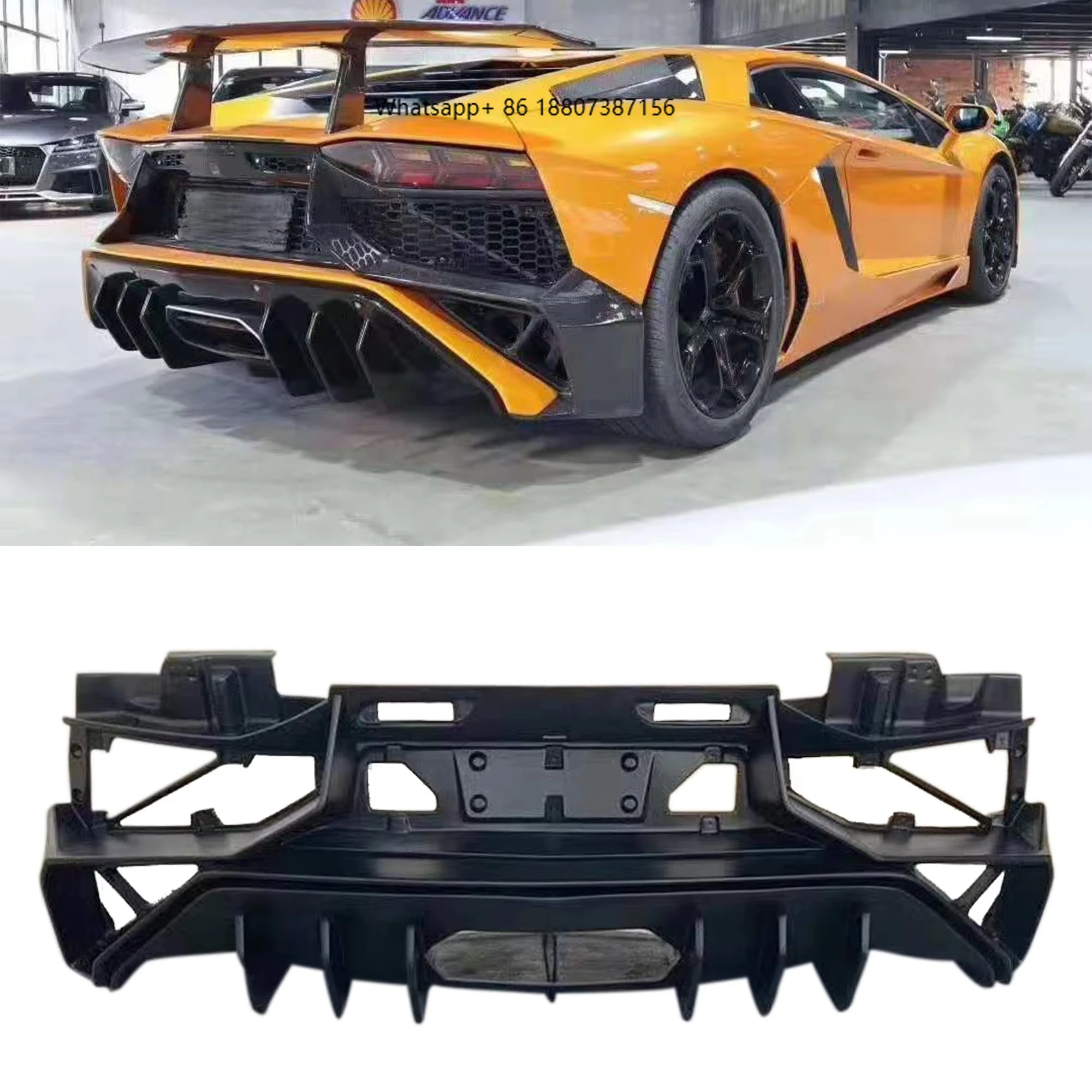 

Carbon Fiber new Design Aventador Body Kit For Lp700 Lp720 Lp740 Upgrade To Lp750 Front Bumper Rear Bumper car Spoiler