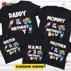 Astronaut Birthday Shirt FamilyOuter Space Matching Outfits T shirt Party Shirt Baby Shirt Funny Planets Shirt Personalized name