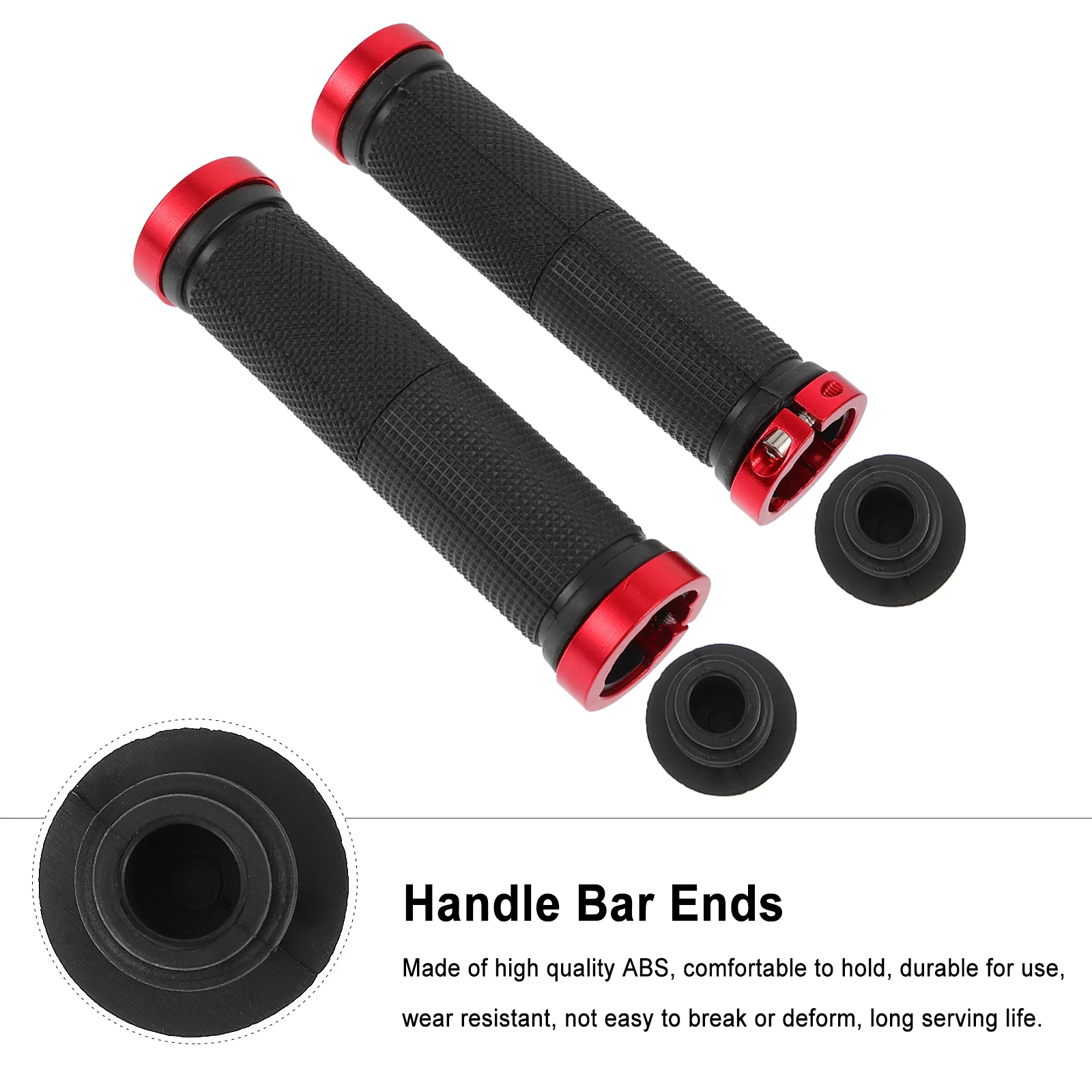

Bicycle H Grips Non slip Shockproof Cover Lightweight Durable Bike Sleeve Rubber Abs Material Mountain Bike