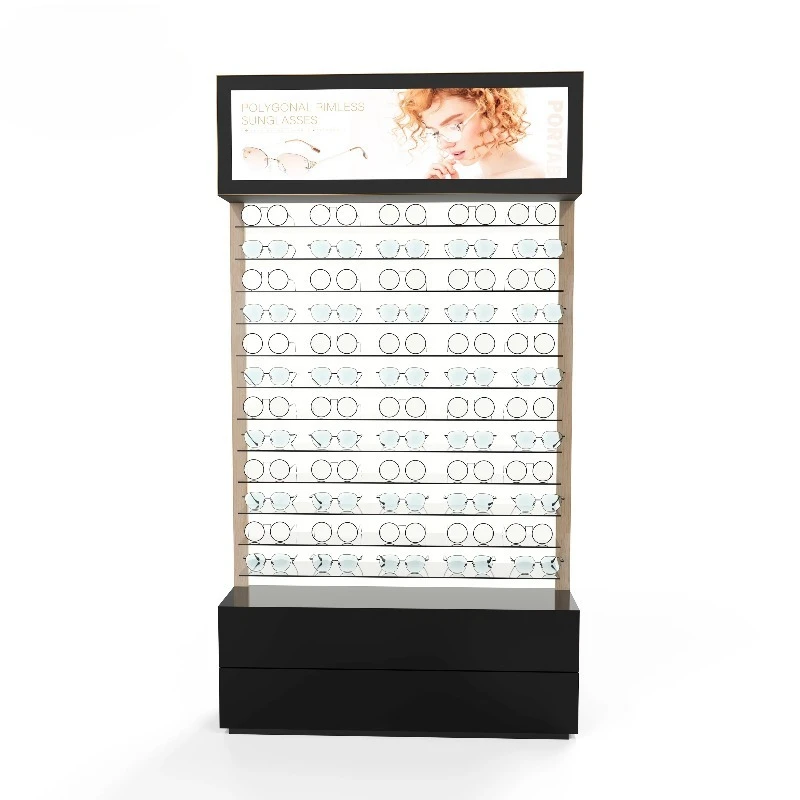 Glasses Display Case Eyeglass Display Rack Optical Display Stand Luxury Designer Eyeglass Showcase