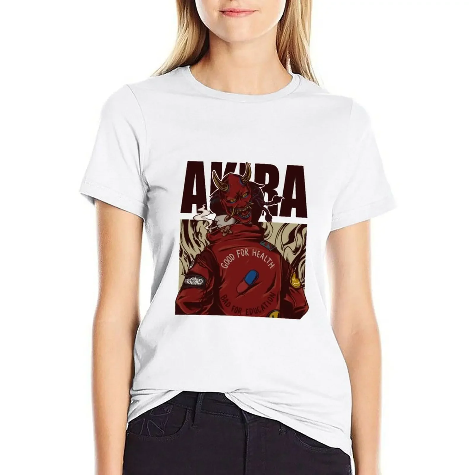 

Kaneda - AKIRA T-shirt hippie clothes funny kawaii clothes plus size t shirts for Women loose fit