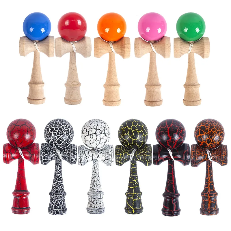 ความนิยม Professional ญี่ปุ่น Kendama ของเล่น Trick Ball การแข่งขันกีฬาทักษะหยกดาบ Ball การออกกําลังกาย Hand-eye BALANCE ของเล่น