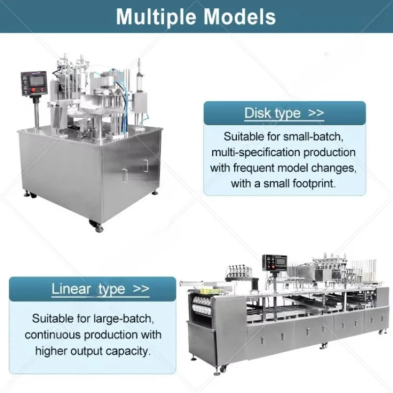 ORME Automatic Noodle Cup Fill Sealer Pack Machine Liquid Jelly Pudding Cup Lineare Fill and Seal Machine