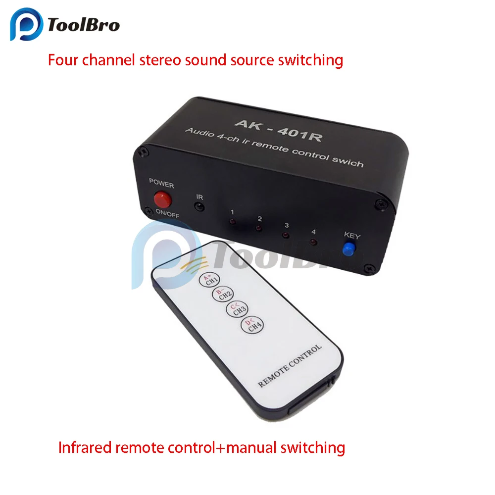 Imagem -06 - Interruptor de Controle Remoto para Placa Amplificadora Distribuidor de Sinal Selector Fonte Switcher ir Entradas Saída Rca dc 12v Canais